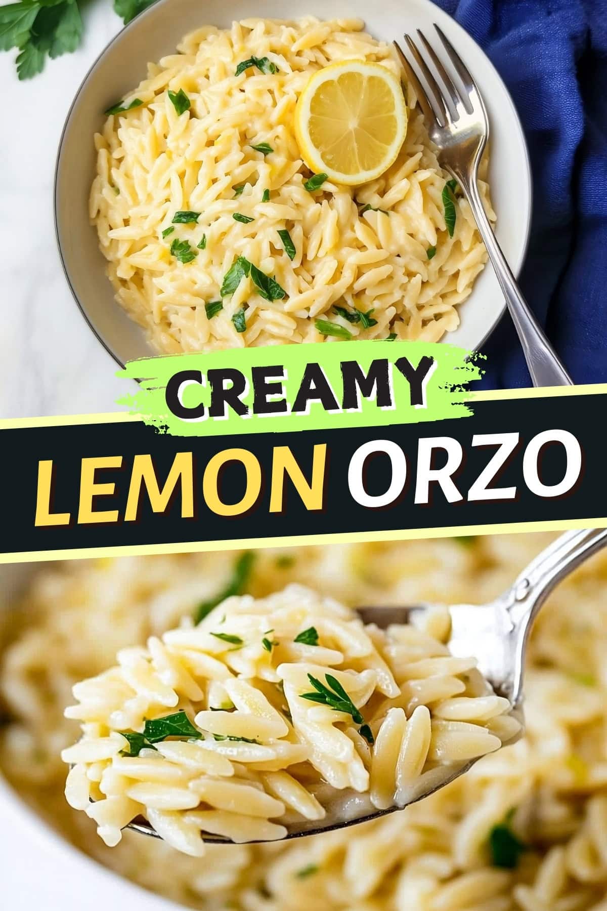 One Pot Lemon Orzo Pasta - Insanely Good