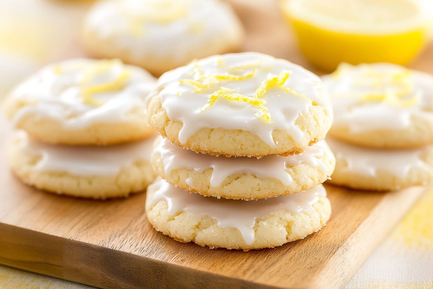 Sweet and zesty homemade lemon sugar cookies.