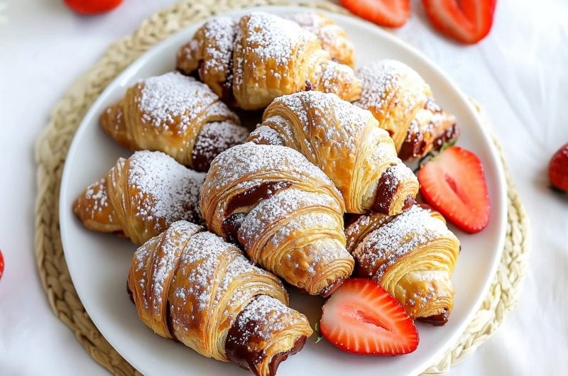 3-Ingredient Nutella Croissants