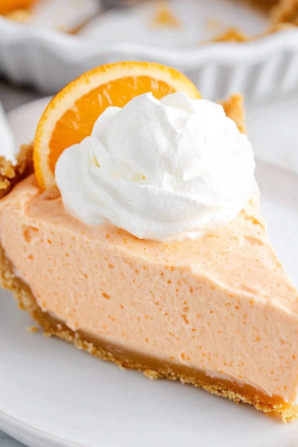 No-Bake Orange Creamsicle Pie - Insanely Good