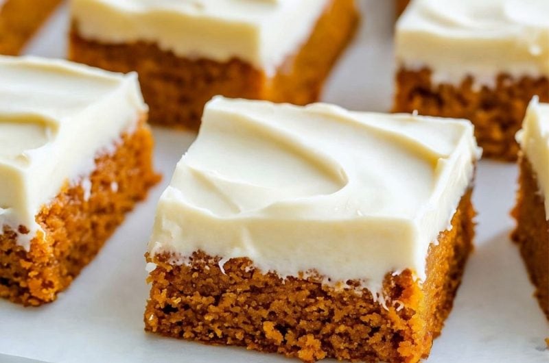 Pumpkin Bars with Cream Cheese Frosting