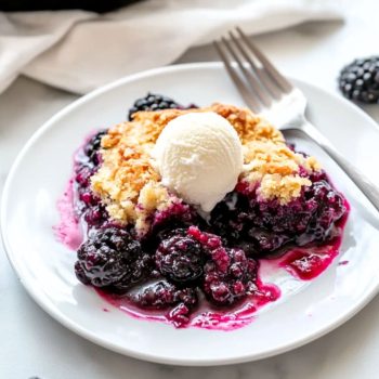 Iron Skillet Blackberry Cobbler