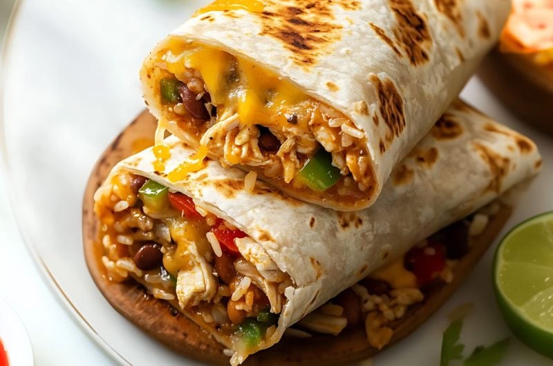 Slow Cooker Chicken Burritos