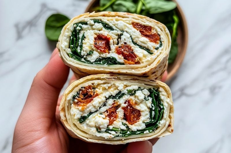 Copycat Starbucks Spinach Feta Wrap