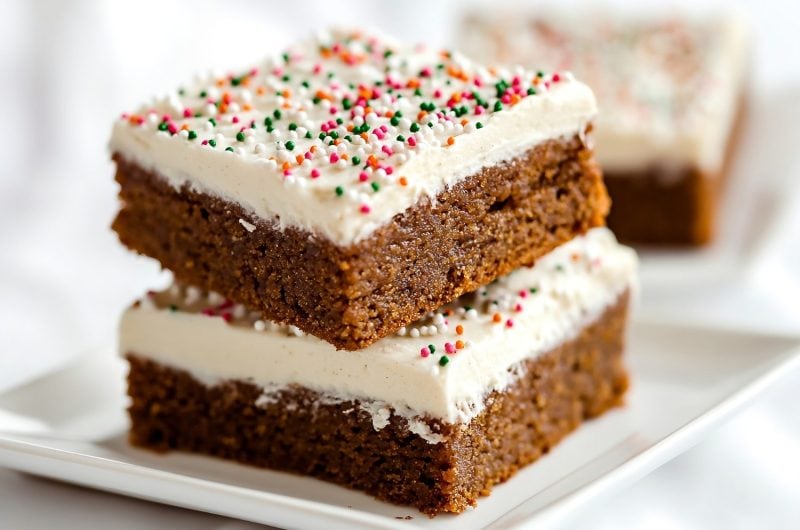 Gingerbread Bars with Cream Cheese Frosting