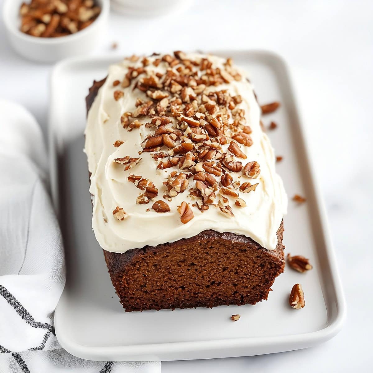 Gingerbread Loaf with Cream Cheese Frosting