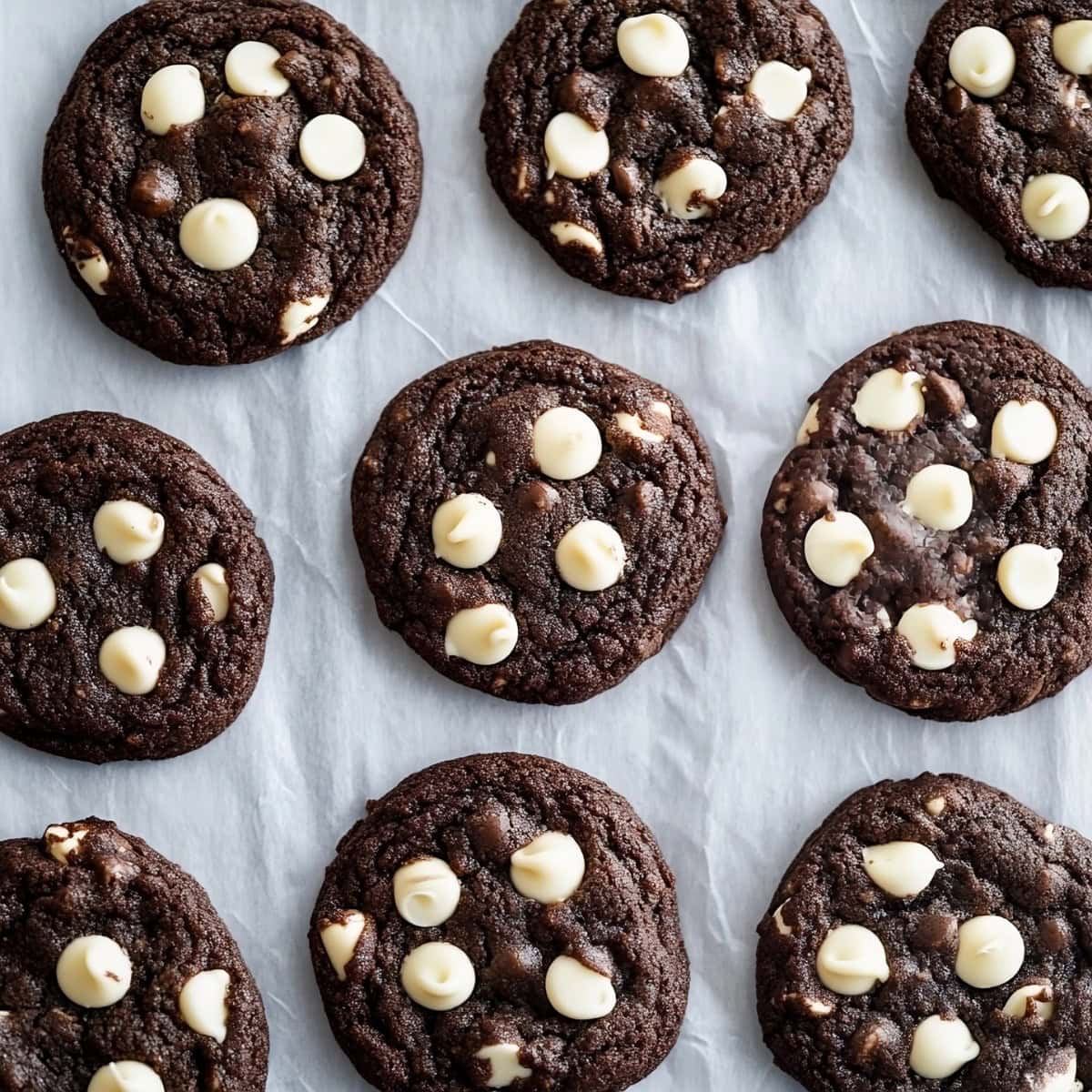 Inside Out Chocolate Chip Cookies on a baking sheet.