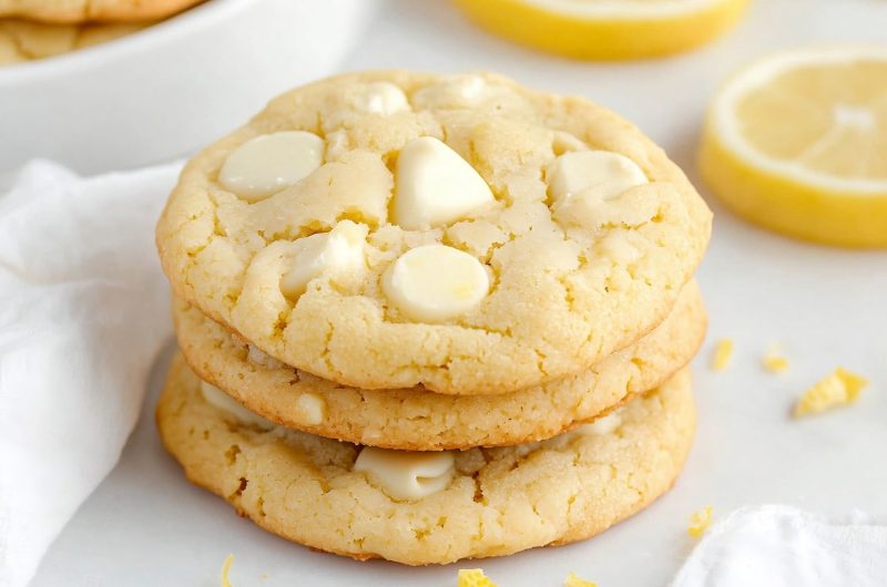 Lemon White Chocolate Chip Cookies