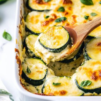 Cheesy Scalloped Zucchini