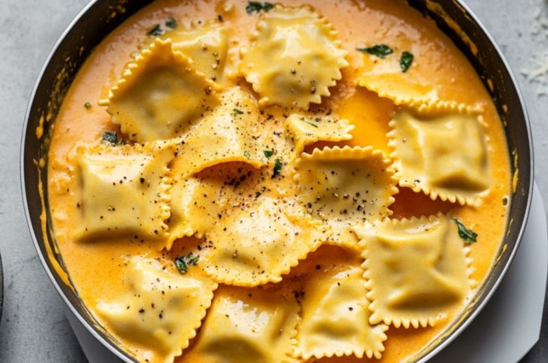 Creamy Pumpkin Ravioli - Insanely Good