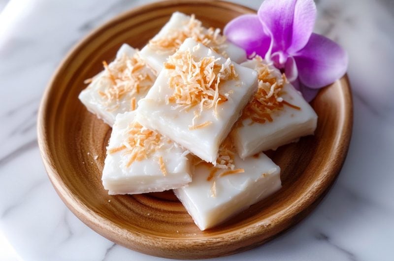 Haupia (Hawaiian Coconut Pudding)