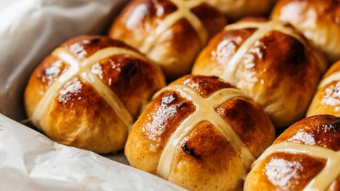 Sweetly spicy hot cross buns