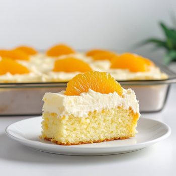 Mandarin Orange Cake with Pineapple Frosting