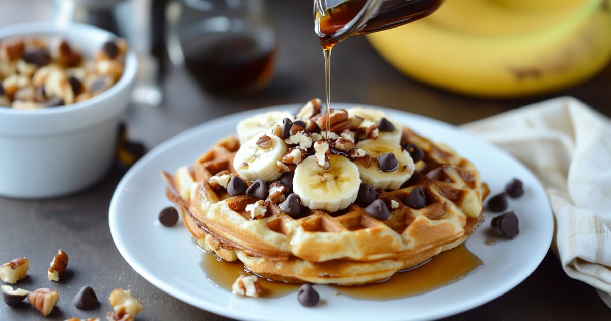 Banana Bread Waffles Recipe