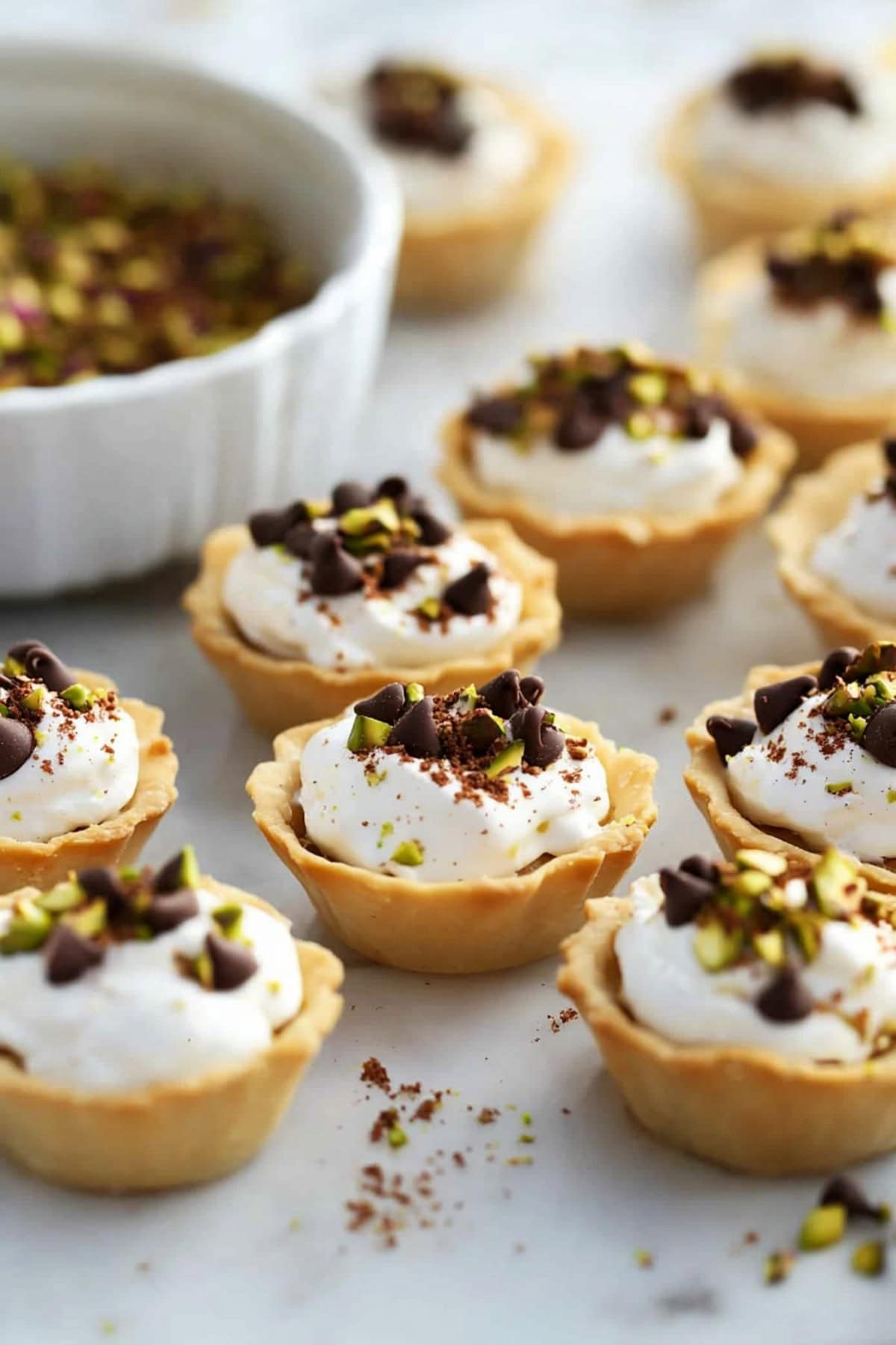 Cannoli Cups Filled with Ricotta Filling