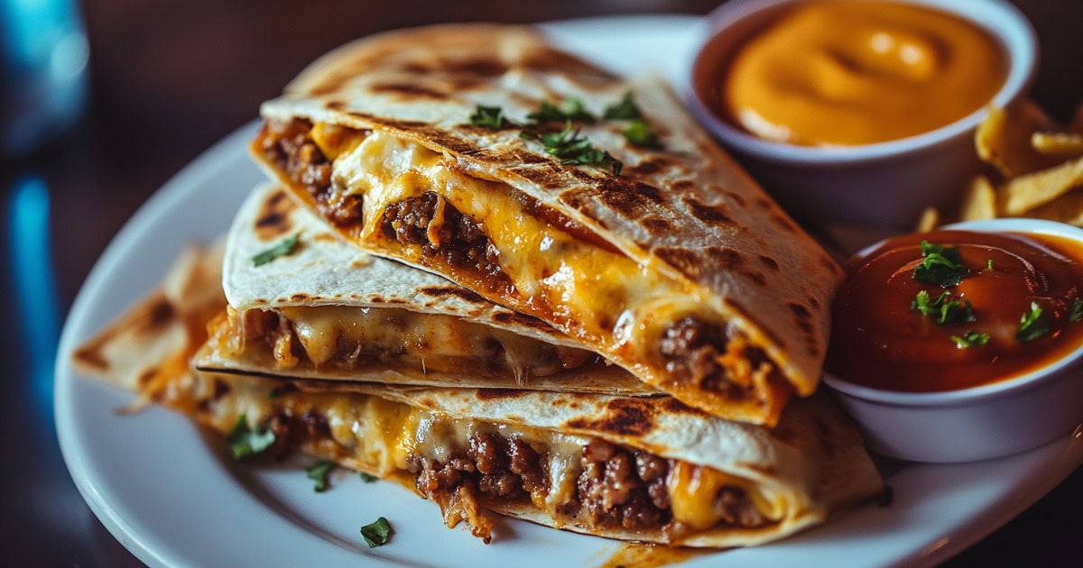 Cheeseburger Quesadilla Recipe