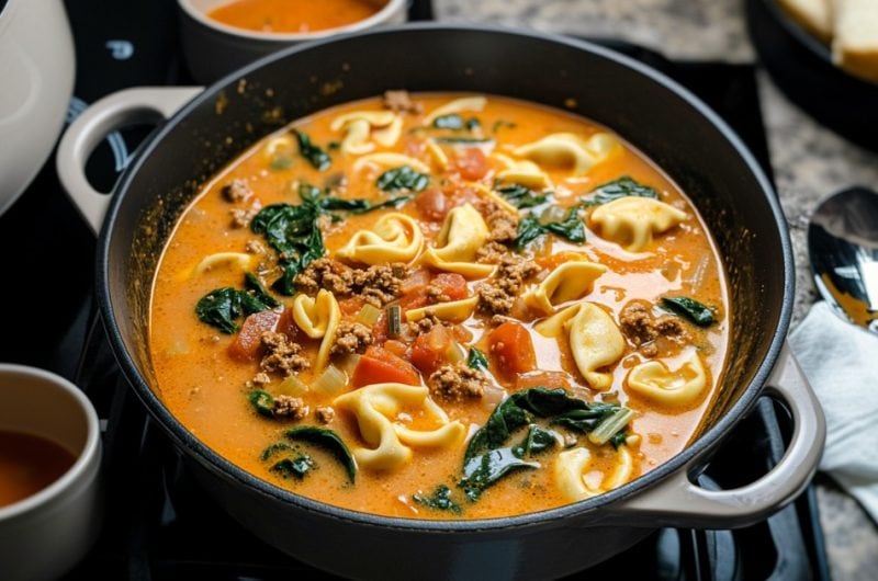 Creamy Sausage Tortellini Soup Recipe