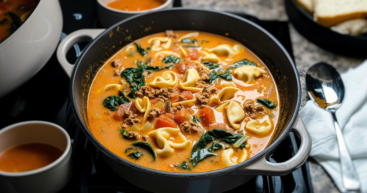 Creamy Sausage Tortellini Soup Recipe