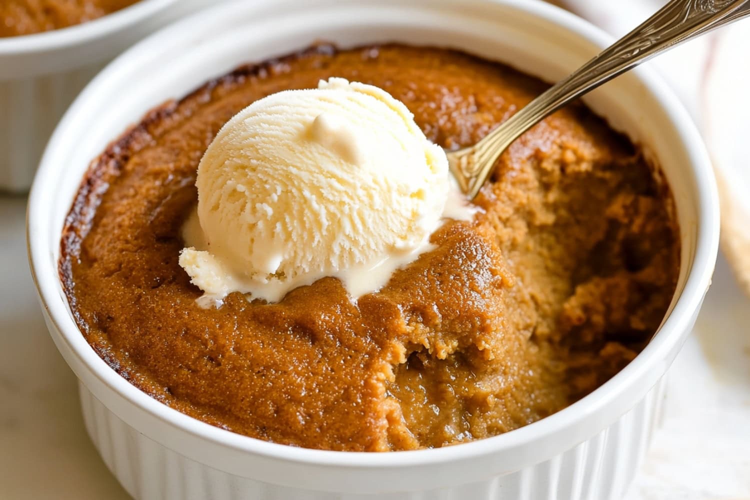 Traditional Indian pudding served warm, dense and creamy texture.