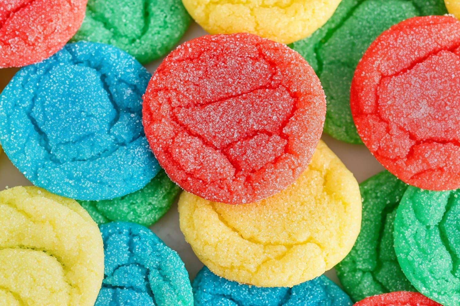 Colorful Cookies Made with Jello