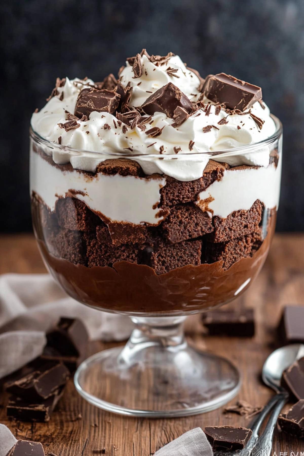 Mini Chocolate Brownie Trifle