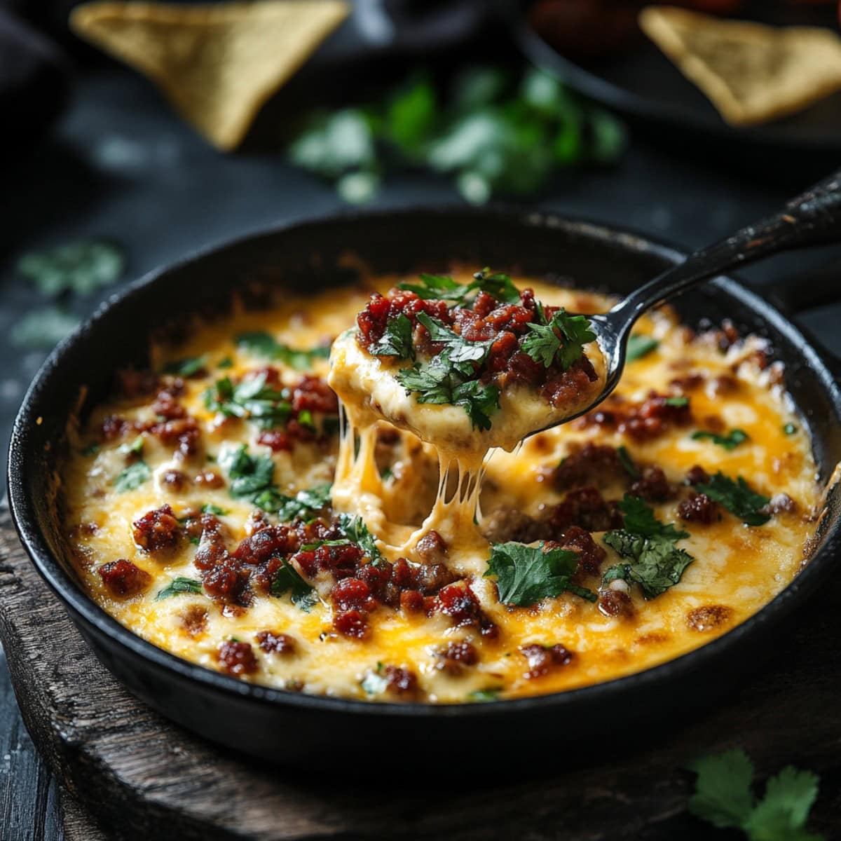 Queso Fundido with Chorizo