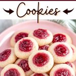 Raspberry thumbprint cookies