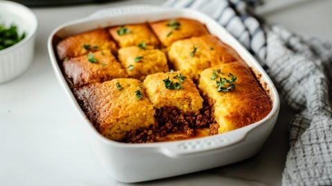Sloppy Joe Cornbread Casserole Recipe