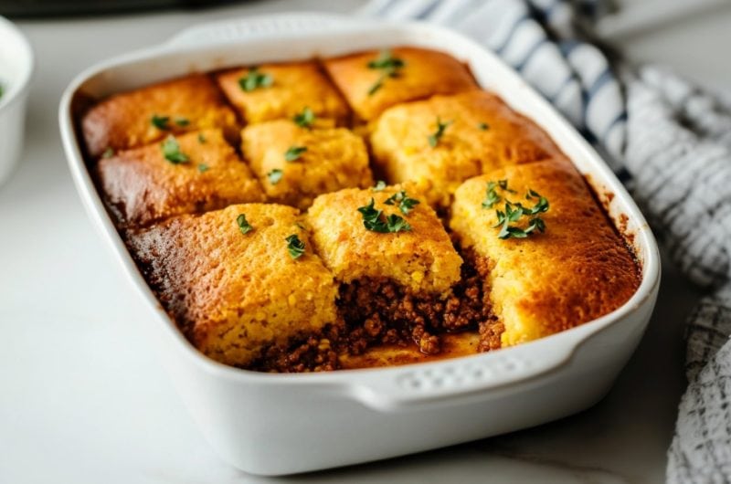 Sloppy Joe Cornbread Casserole Recipe