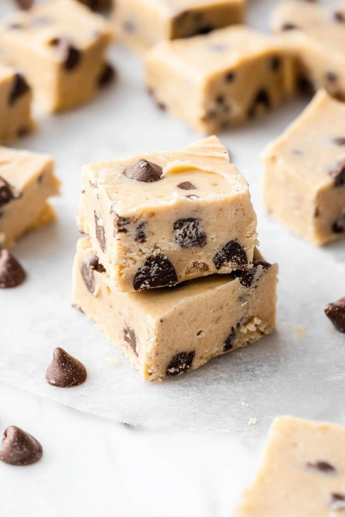 Soft and Creamy Cookie Dough Fudge