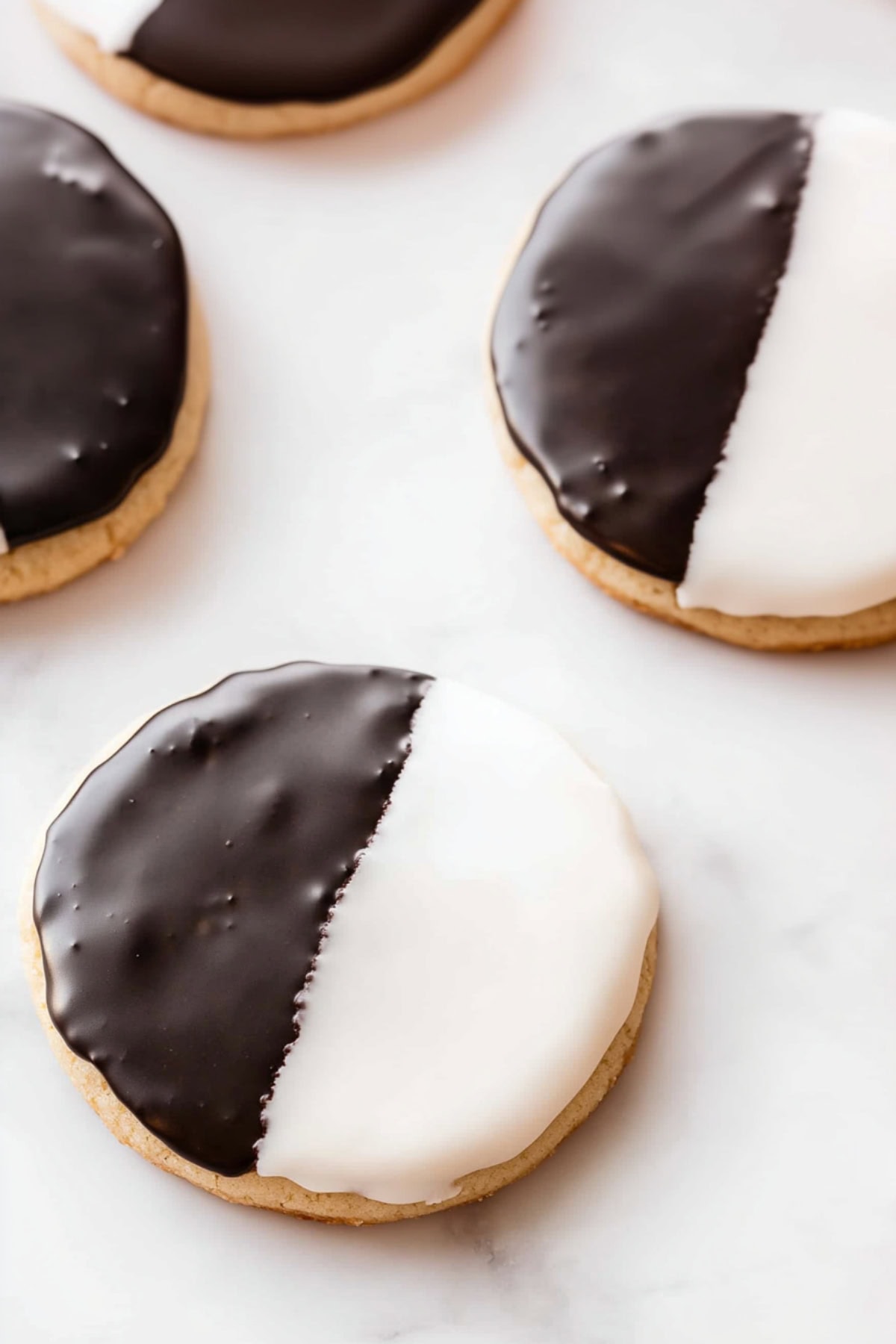 Bakery-style black and white cookies