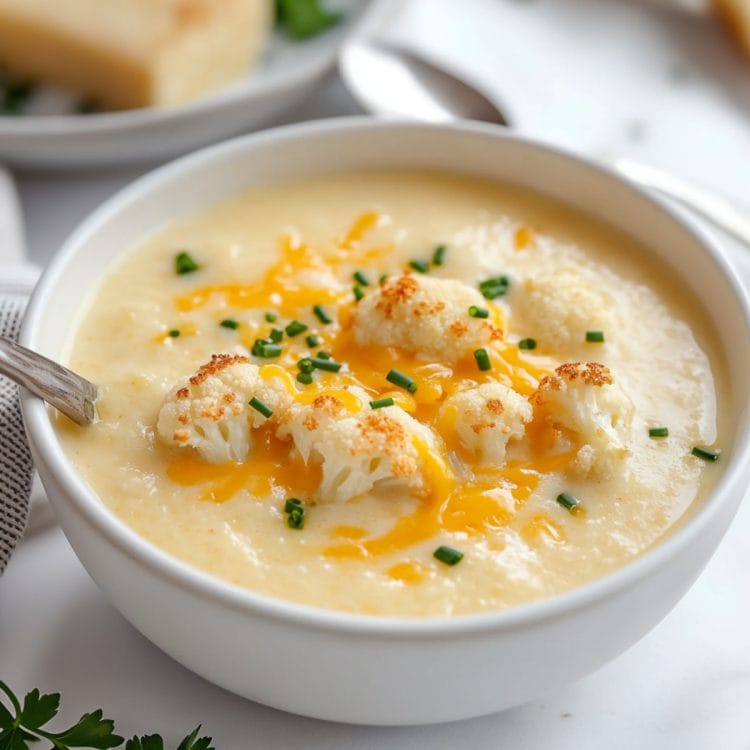 Cauliflower Cheese Soup Insanely Good