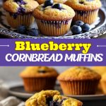 Blueberry Cornbread Muffins