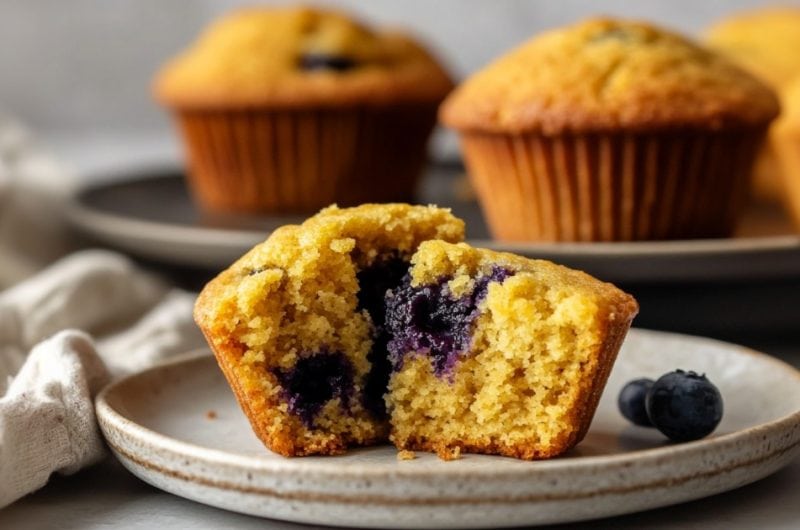 Blueberry Cornbread Muffins Recipe