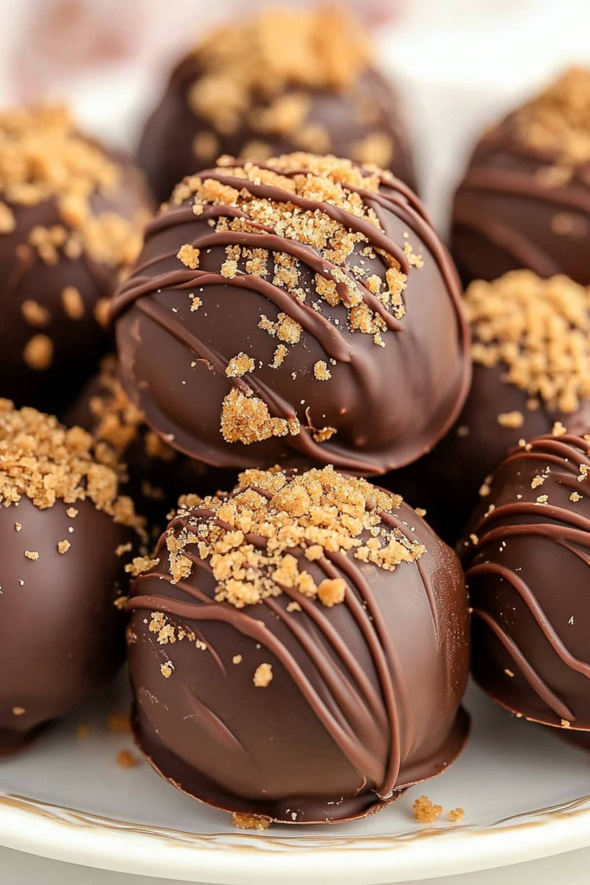 Butterfinger Balls on a Plate