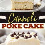 Cannoli Poke Cake