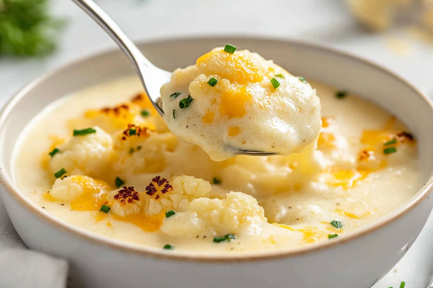 Cauliflower Cheese Soup Recipe