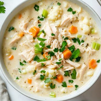 Cauliflower Chicken Soup