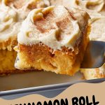 Cinnamon Roll Poke Cake