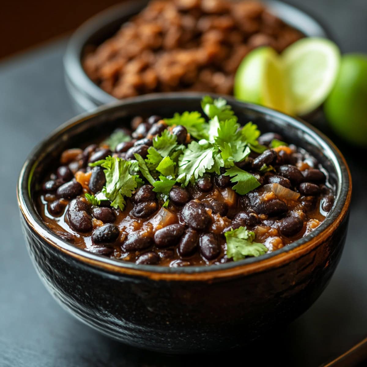 Cuban Black Beans with Pulled Pork