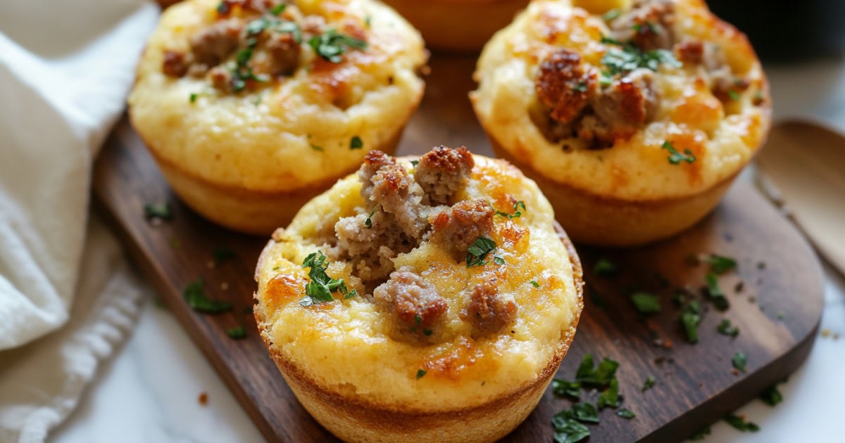 Easy sausage pancake muffins