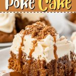 Gingerbread Poke Cake