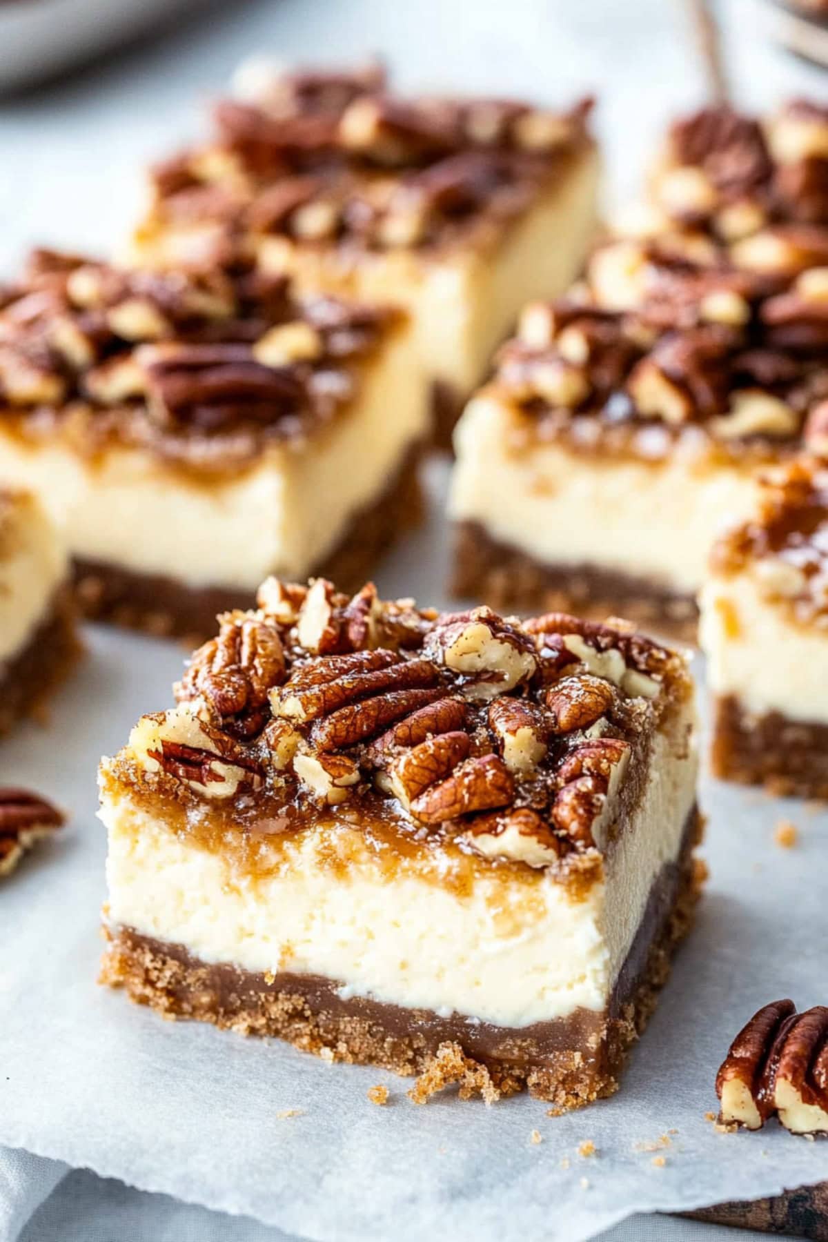 Pecan Pie Cheesecake Bars