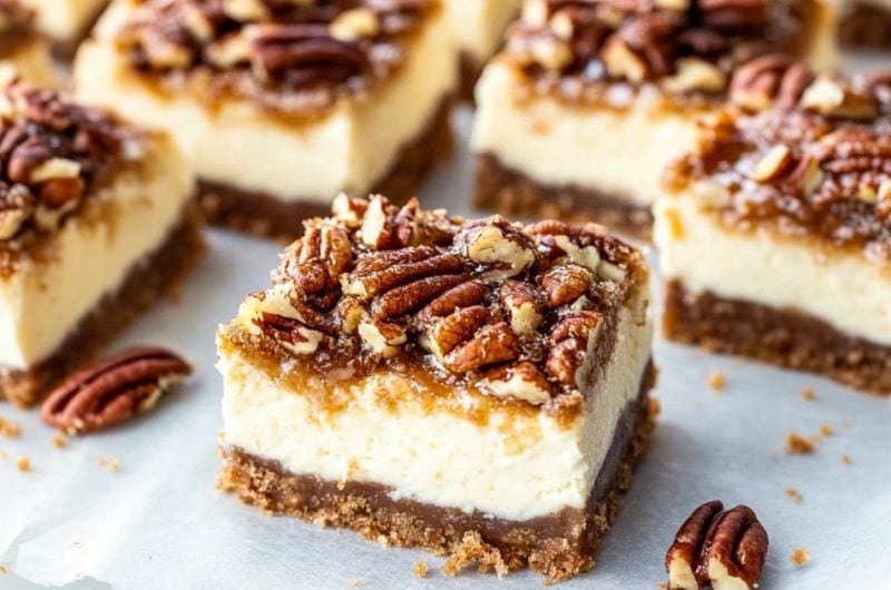 Caramel Pecan Dream Bars - Insanely Good