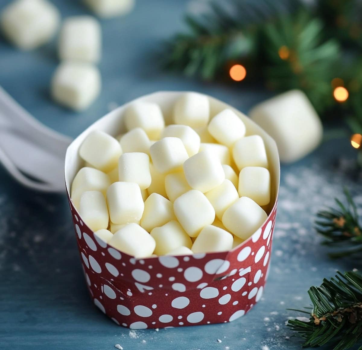 White Butter Mints in a Festive Box