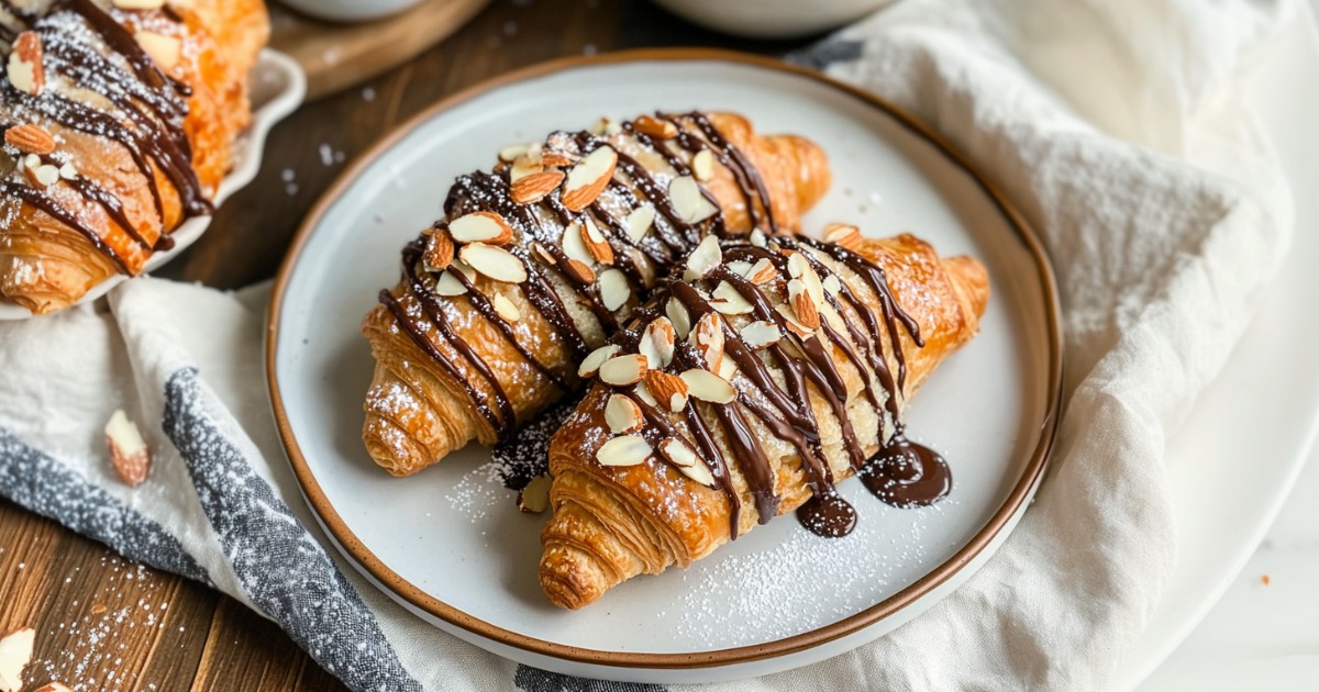 Chocolate Almond Croissants Recipe