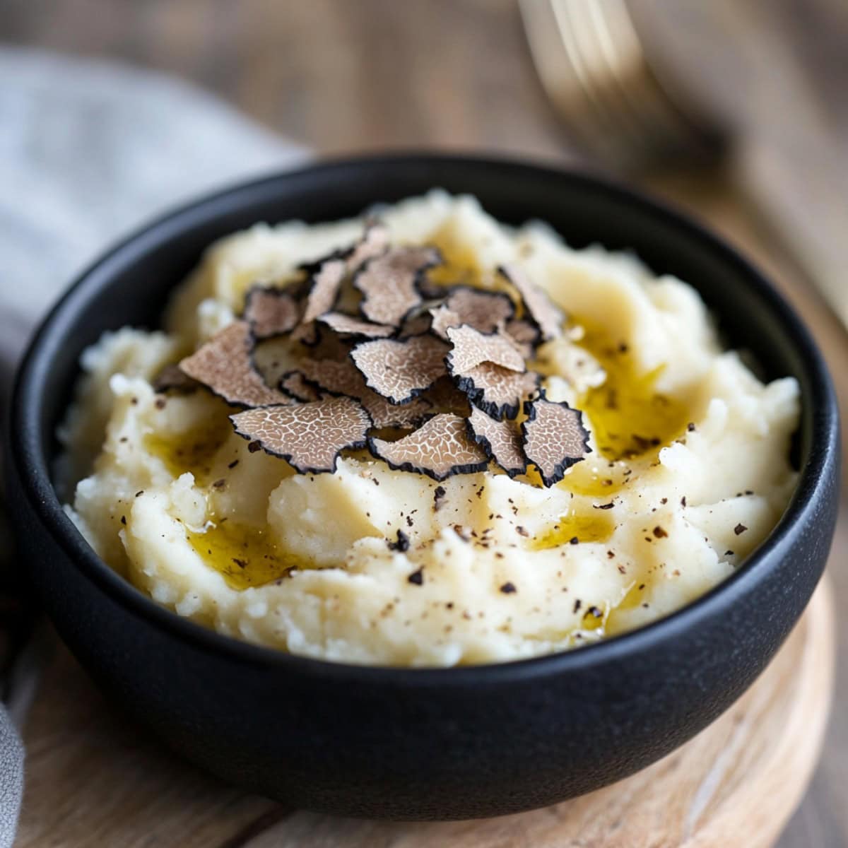 Truffle Mashed Potatoes in a Bowl