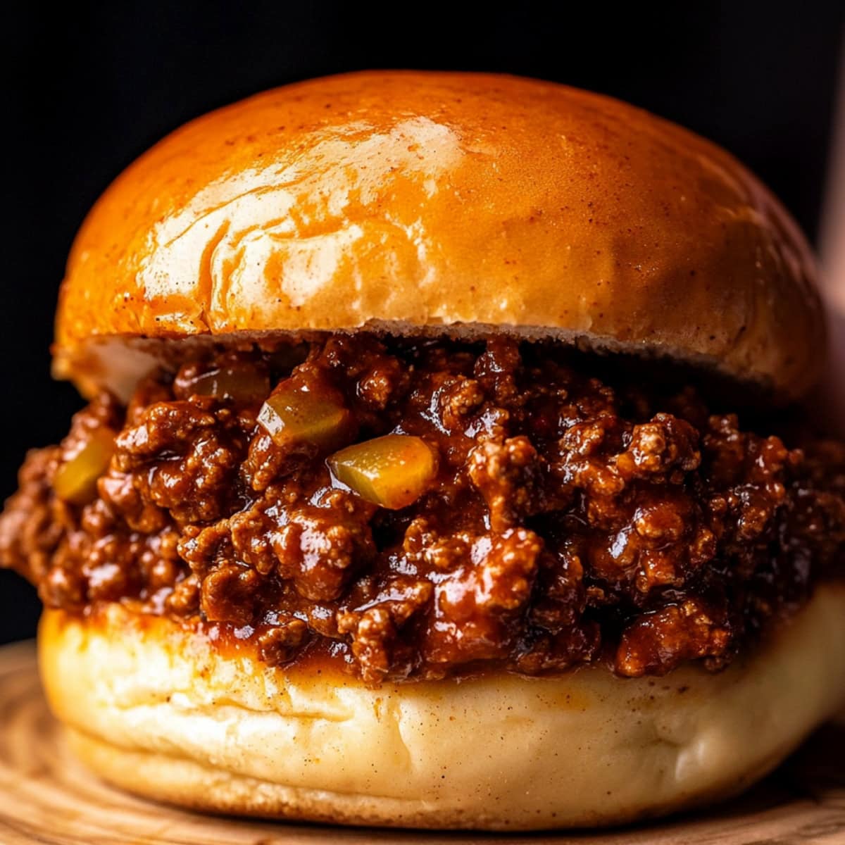 A delicious Dr. Pepper sloppy joe with ground beef and a thick, sweet, and savory sauce.
